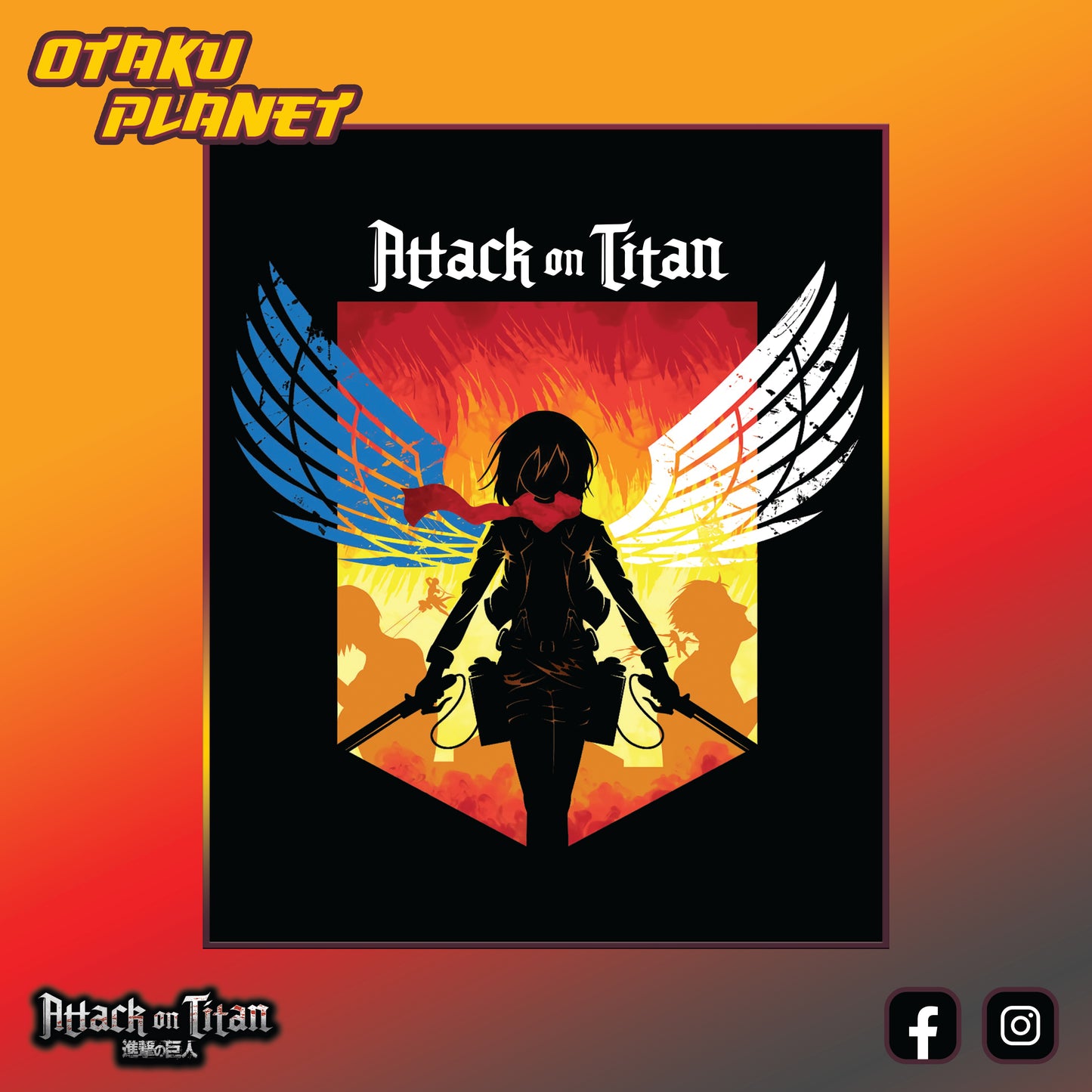 T-Shirt Mikasa's Wings - AOT
